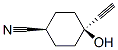 Cyclohexanecarbonitrile, 4-ethynyl-4-hydroxy-, cis- (9CI) Structure