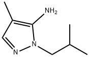 2-ISOBUTYL-4-METHYL-2H-PYRAZOL-3-YLAMINE Structure