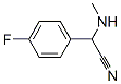 Benzeneacetonitrile, 4-fluoro-alpha-(methylamino)- (9CI) Structure