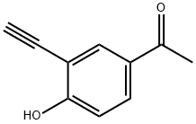 Ethanone, 1-(3-ethynyl-4-hydroxyphenyl)- (9CI) Structure