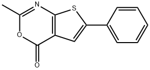 2-Methyl-6-phenyl-4H-thieno[2,3-d][1,3]oxazin-4-one 구조식 이미지