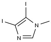 4,5-DIIODO-1-METHYL-1H-이미다졸 구조식 이미지