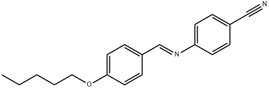 4'-(AMYLOXY)BENZYLIDENE-4-CYANOANILINE Structure