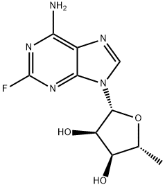 2-FLUORO-5'-DEOXYADENOSINE 구조식 이미지