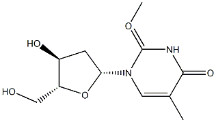 2-O-METHYLTHYMIDINE Structure