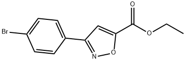 ETHYL 5-(4-BROMOPHENYL)ISOXAZOLE-3-CARBOXYLATE Structure