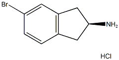 (2S)-5-BROMO-2,3-DIHYDRO-1H-INDEN-2-YLAMINE HYDROCHLORIDE Structure