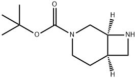 tert-butyl 3,8-diazabicyclo[4.2.0]octane-3-carboxylate 구조식 이미지