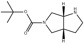 (3aR,6aR)-Tert-butyl hexahydropyrrolo[3,4-b]pyrrole-5(1H)-carboxylate Structure