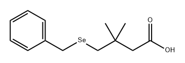 4-(Benzylseleno)-3,3-dimethylbutyric acid Structure