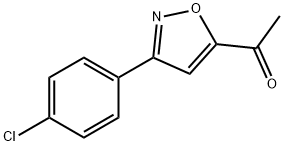 1-[3-(4-CHLOROPHENYL)-5-ISOXAZOLYL]-1-ETHANONE Structure