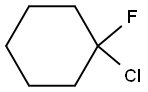 1-Chloro-1-fluorocyclohexane Structure