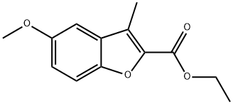 5-METHOXY-3-METHYL-BENZOFURAN-2-CARBOXYLIC ACID ETHYL ESTER 구조식 이미지