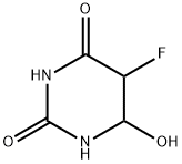 5-FLUORODIHYDRO-6-HYDROXY-2,4-(1H,3H)-PYRIMIDINEDIONE 구조식 이미지