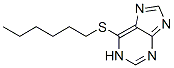 6-(hexylthio)-1H-purine Structure