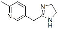 Pyridine,  5-[(4,5-dihydro-1H-imidazol-2-yl)methyl]-2-methyl- 구조식 이미지