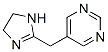 Pyrimidine,  5-[(4,5-dihydro-1H-imidazol-2-yl)methyl]- Structure