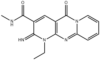 1-ethyl-2-imino-N-methyl-5-oxo-1,5-dihydro-2H-dipyrido[1,2-a:2,3-d]pyrimidine-3-carboxamide 구조식 이미지