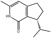 1H-Cyclopenta[c]pyridin-1-one,2,5,6,7-tetrahydro-3-methyl-7-(1-methylethyl)-,(7R)-(9CI) 구조식 이미지