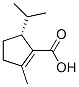 1-Cyclopentene-1-carboxylicacid,2-methyl-5-(1-methylethyl)-,(5R)-(9CI) Structure