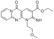 ETHYL 2-IMINO-1-(2-METHOXYETHYL)-5-OXO-1,5-DIHYDRO-2H-DIPYRIDO[1,2-A:2',3'-D]PYRIMIDINE-3-CARBOXYLATE Structure