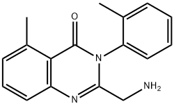 4(3H)-Quinazolinone, 2-(aMinoMethyl)-5-Methyl-3-(2-Methylphenyl)- Structure