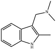 2-METHYL-3-N,N-DIMETHYLAMINOMETHYLINDOLE Structure