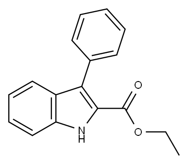 ETHYL 3-PHENYL-1H-INDOLE-2-CARBOXYLATE Structure