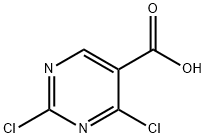 2,4-Dichloropyrimidine-5-carboxylic acid 구조식 이미지