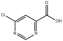 6-Chloro-4-pyrimidinecarboxylic acid 구조식 이미지