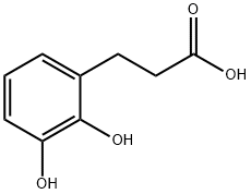 2,3-дигидроксифенилпропионовая кислота структурированное изображение