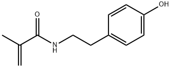 Methacrylamide, N-(p-hydroxyphenethyl)- Structure