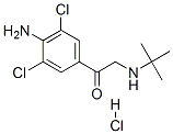 1-(4-amino-3,5-dichlorophenyl)-2-[(1,1-dimethylethyl)amino]ethan-1-one hydrochloride 구조식 이미지