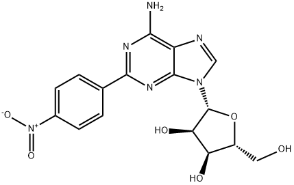 2-(파라-니트로페닐)-아데노신 구조식 이미지