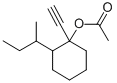 1-ethynyl-2-(1-methylpropyl)cyclohexyl acetate Structure