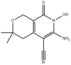 1H-Pyrano[3,4-c]pyridine-5-carbonitrile,6-amino-3,4,7,8-tetrahydro-7-hydroxy-3,3-dimethyl-8-thioxo-(9CI) Structure