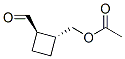 Cyclobutanecarboxaldehyde, 2-[(acetyloxy)methyl]-, (1R,2R)- (9CI) Structure