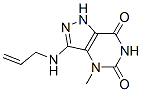 1H-Pyrazolo[4,3-d]pyrimidine-5,7(4H,6H)-dione, 4-methyl-3-(2-propenylamino)- (9CI) Structure