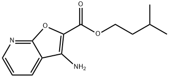 Furo[2,3-b]pyridine-2-carboxylic acid, 3-aMino-, 3-Methylbutyl ester Structure