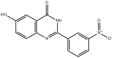 6-hydroxy-2-(3-nitrophenyl)quinazolin-4(3H)-one 구조식 이미지