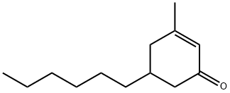 3-Methyl-5-hexyl-2-cyclohexen-1-one Structure