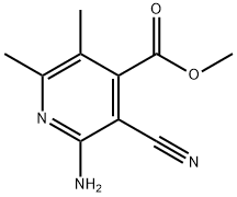 4-Pyridinecarboxylicacid,2-amino-3-cyano-5,6-dimethyl-,methylester(9CI) Structure