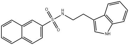 N-[2-(1H-indol-3-yl)ethyl]-2-naphthalenesulfonamide 구조식 이미지