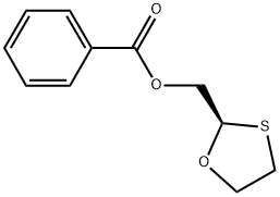 (2R)-1,3-Oxathiolan-2-ylmethyl benzoate Structure