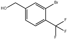 벤젠메탄올,3-broMo-4-(트리플루오로메틸) 구조식 이미지