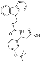 3-N-FMOC-AMINO-3-(3-T-BUTOXYPHENYL)PROPIONIC ACID Structure