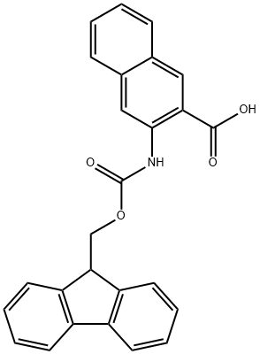 FMOC-3-AMINO-2-NAPHTHOIC ACID Structure