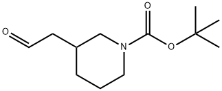 3-(2-OXO-ETHYL)-PIPERIDINE-1-CARBOXYLICACIDTERT-BUTYL에스테르 구조식 이미지