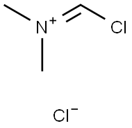 염화 N-(클로로메틸렌)-N-메틸메탄아미늄 (1:1) 구조식 이미지