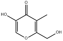 4H-Pyran-4-one, 5-hydroxy-2-(hydroxymethyl)-3-methyl- (9CI) Structure